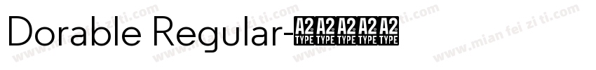 Dorable Regular字体转换